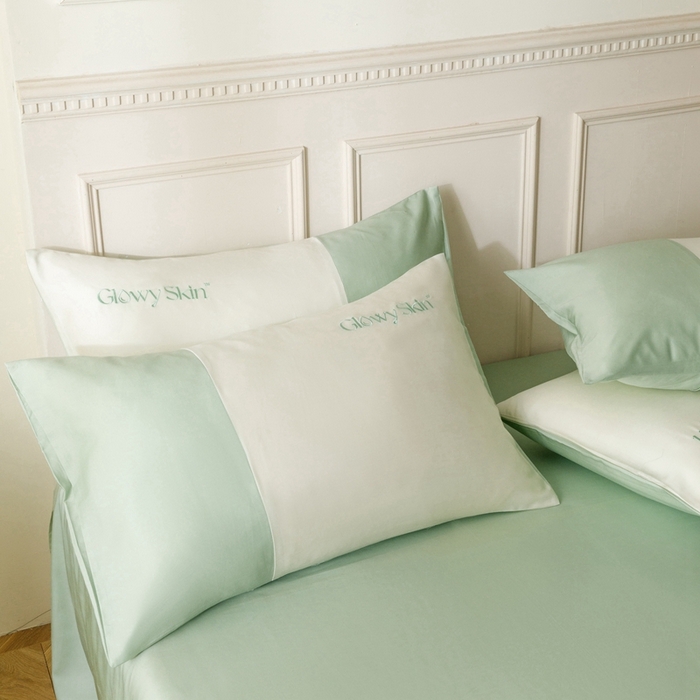 91家纺网 家纺一手货源 找家纺 金奇达2025新款【黛拉】-茧养莱赛尔四件套（标准号全网控价（折后券后）不低于228元） 黛拉-香草绿