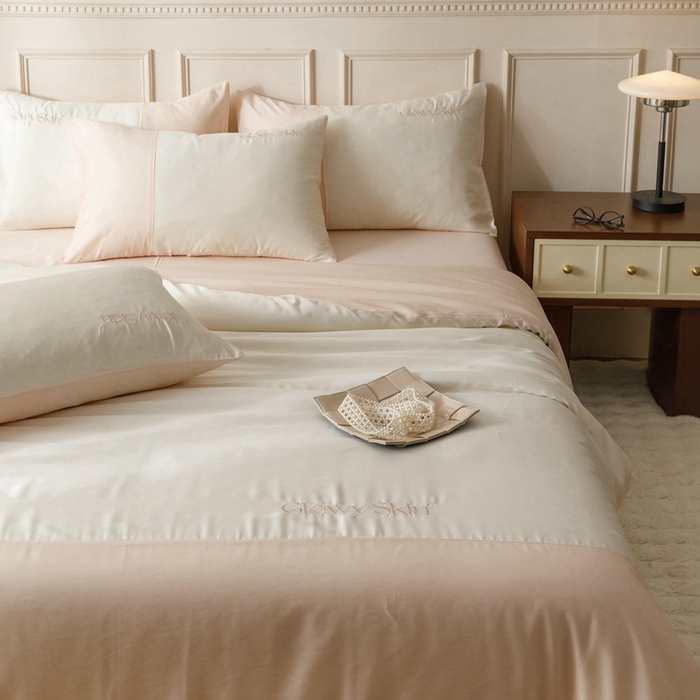 91家纺网 家纺一手货源 找家纺 金奇达2025新款【黛拉】-茧养莱赛尔四件套（标准号全网控价（折后券后）不低于228元） 黛拉-荷塘玉