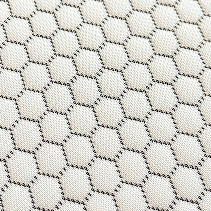 91家纺网 家纺一手货源 找家纺 卡伦2025新款凉感丝凉豆豆凉席床笠提花系列 凉豆豆-南瓜灰