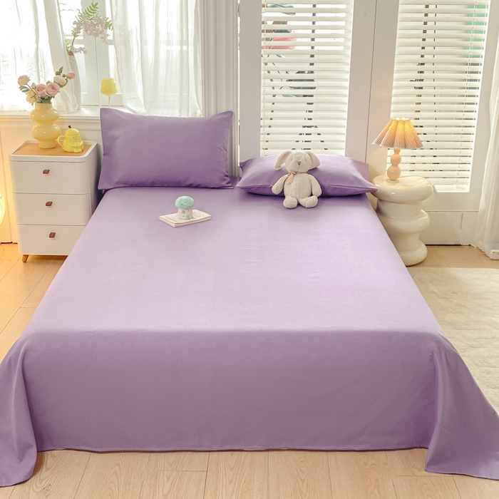 91家纺网 家纺一手货源 找家纺 米柳2025新款原棉老粗布凉席系列 香芋紫