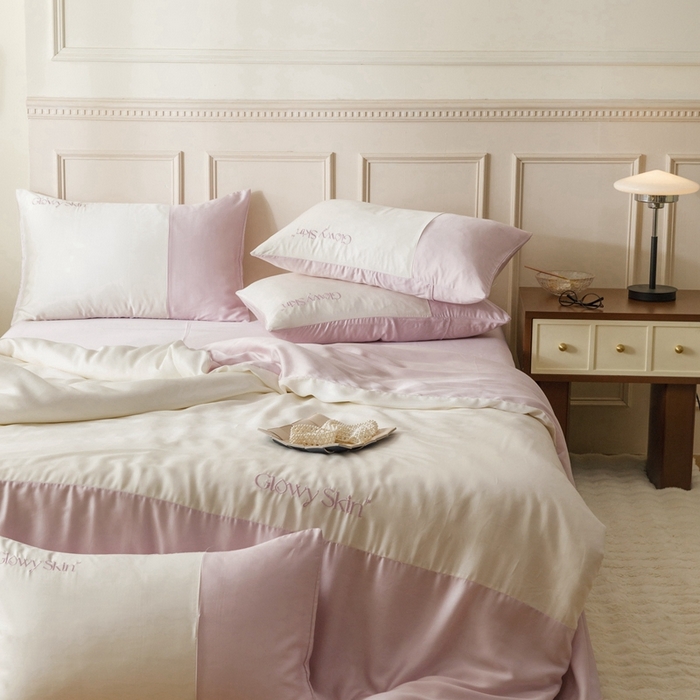 91家纺网 家纺一手货源 找家纺 金奇达2025新款【黛拉】-茧养莱赛尔四件套（标准号全网控价（折后券后）不低于228元） 黛拉-紫语