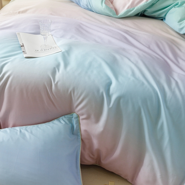 91家纺网 家纺一手货源 找家纺 金奇达2025新款【格林】-轻氧水光莱赛尔四件套（标准号全网控价（折后券后）不低于268元） 星河入梦