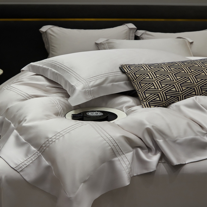 91家纺网 家纺一手货源 找家纺 （总）金奇达2025新款茧养莱赛尔四件套-CR埋绳（标准号全网控价（折后券后）不低于258元）