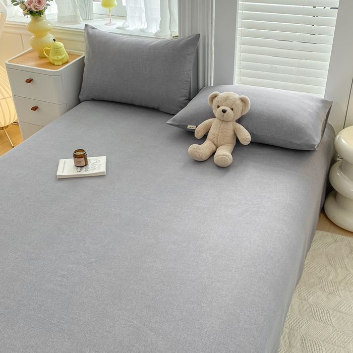 91家纺网 家纺一手货源 找家纺 米柳2025新款原棉老粗布凉席系列 梦境灰