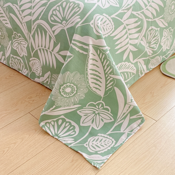 91家纺网 家纺一手货源 找家纺 米柳2025新款原棉老粗布凉席系列 花香恋