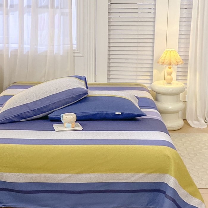 91家纺网 家纺一手货源 找家纺 米柳2025新款原棉老粗布凉席系列 极简风尚