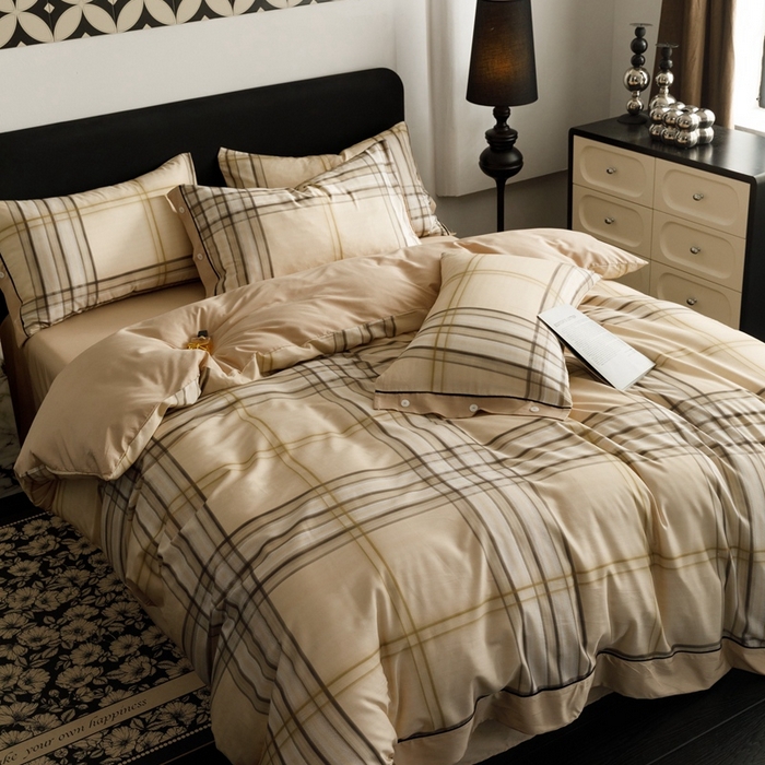 91家纺网 家纺一手货源 找家纺 金奇达2025新款【浮光半夏】-茧养莱赛尔四件套（标准号全网控价（折后券后）不低于258元） 伦纳德