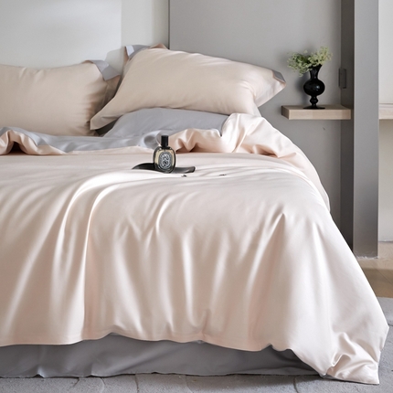 91家纺网 家纺一手货源 找家纺 （总）金奇达2025新款【可芙】-轻氧水光天丝棉四件套（标准号全网控价（折后券后）不低于238元）