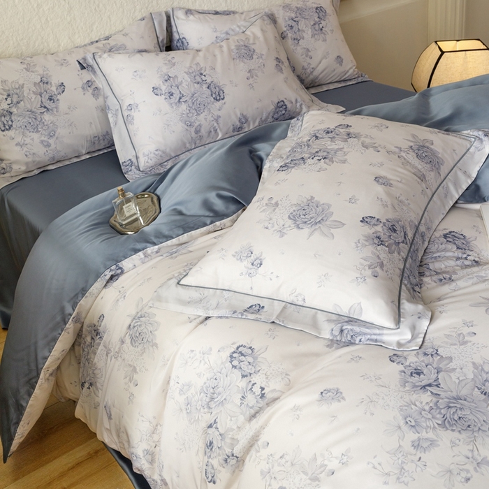 91家纺网 家纺一手货源 找家纺 金奇达2025新款【东方诗意】-轻氧水光莱赛尔（标准号全网控价（折后券后）不低于268） 蓝郁