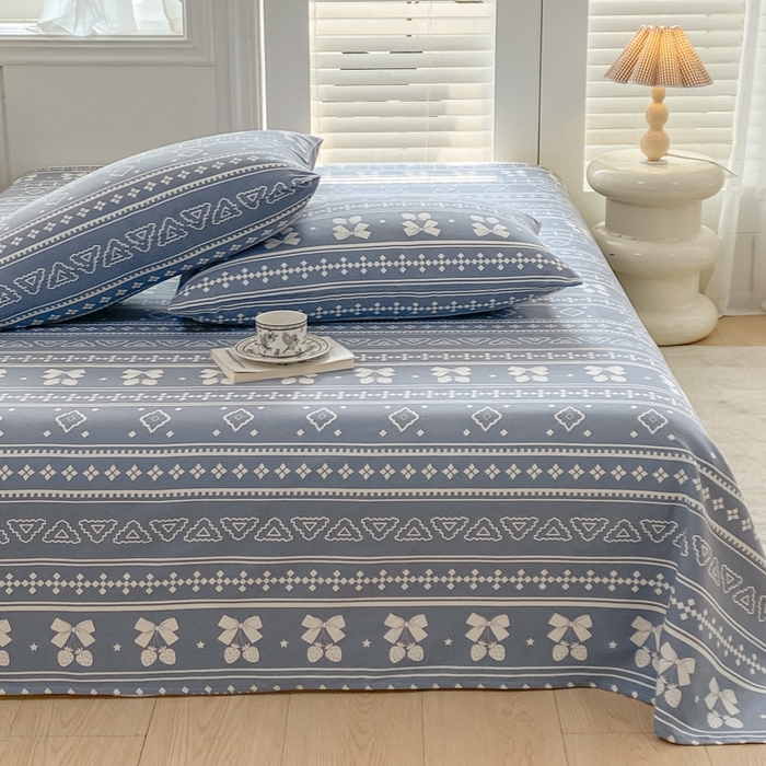 91家纺网 家纺一手货源 找家纺 米柳2025新款原棉老粗布凉席系列 休闲格调