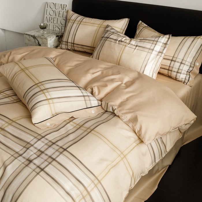 91家纺网 家纺一手货源 找家纺 金奇达2025新款【浮光半夏】-茧养莱赛尔四件套（标准号全网控价（折后券后）不低于258元） 伦纳德