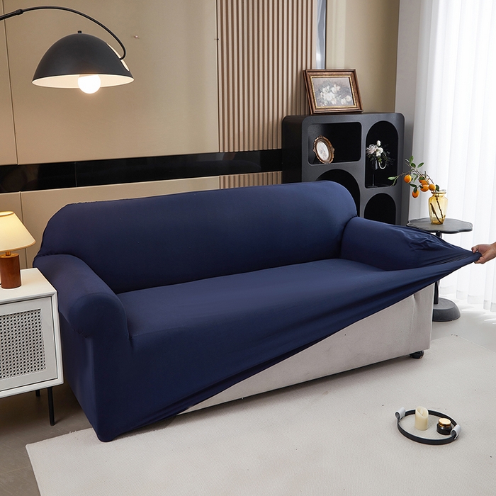 91家纺网 家纺一手货源 找家纺 （总）共鸣沙发套 新款牛奶丝覆膜防水纯色系列沙发套