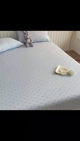 91家纺网 家纺一手货源 找家纺 芯元素 2025新款针织双层纱印花床笠 如初