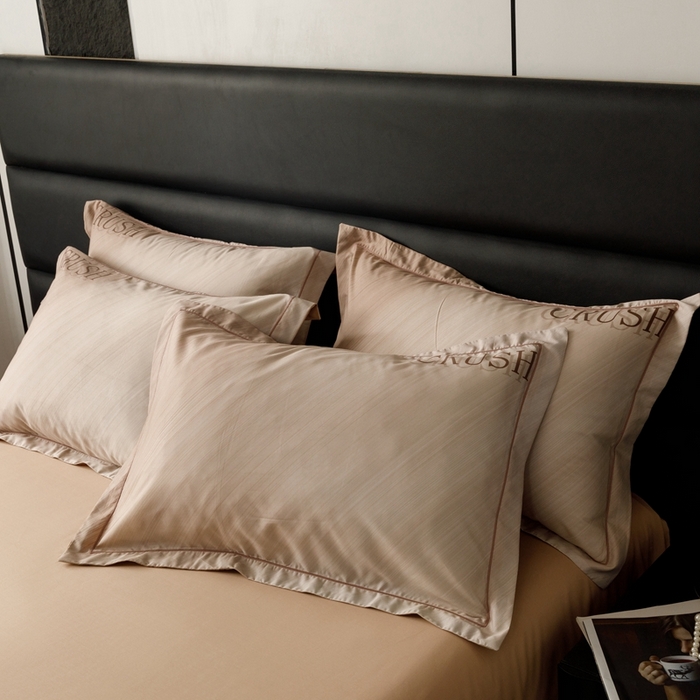 91家纺网 家纺一手货源 找家纺 金奇达2025新款【露娜】-轻氧水光天丝棉四件套（标准号全网控价（折后券后）不低于298元） 露娜-咖茶色