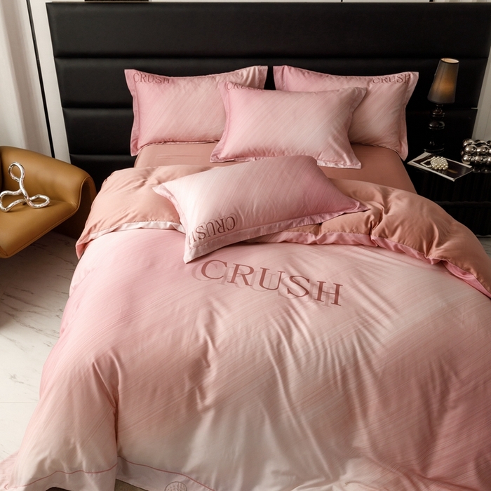 91家纺网 家纺一手货源 找家纺 金奇达2025新款【露娜】-轻氧水光天丝棉四件套（标准号全网控价（折后券后）不低于298元） 露娜-优雅粉