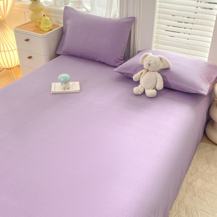 91家纺网 家纺一手货源 找家纺 米柳2025新款原棉老粗布凉席系列 香芋紫