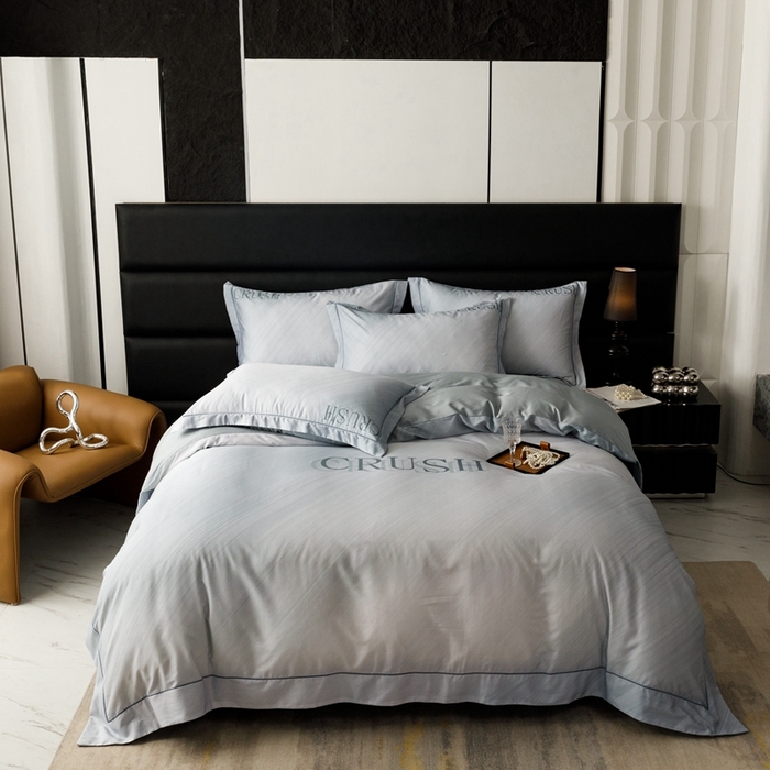 91家纺网 家纺一手货源 找家纺 金奇达2025新款【露娜】-轻氧水光天丝棉四件套（标准号全网控价（折后券后）不低于298元） 露娜-名望蓝