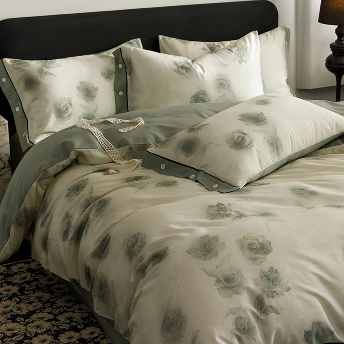 91家纺网 家纺一手货源 找家纺 （总）金奇达2025新款【浮光半夏】-茧养莱赛尔四件套（标准号全网控价（折后券后）不低于258元）