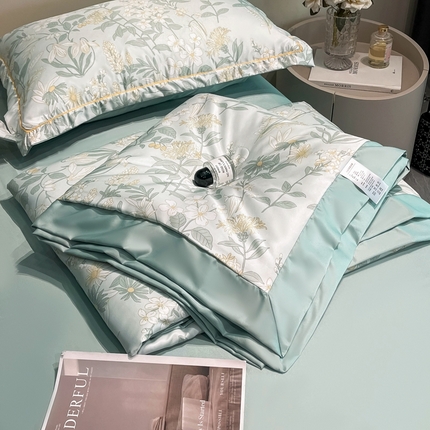 91家纺网 家纺一手货源 找家纺 （总）佳品居 2025新款直播水洗天丝夏被冰丝夏凉被空调被四件套