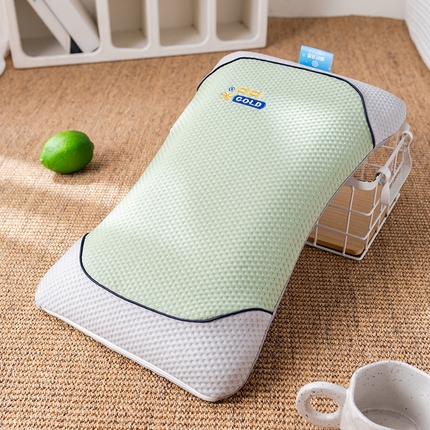  2025新款慢回弹冰豆凉枕枕头枕芯 银锭冰枕-绿