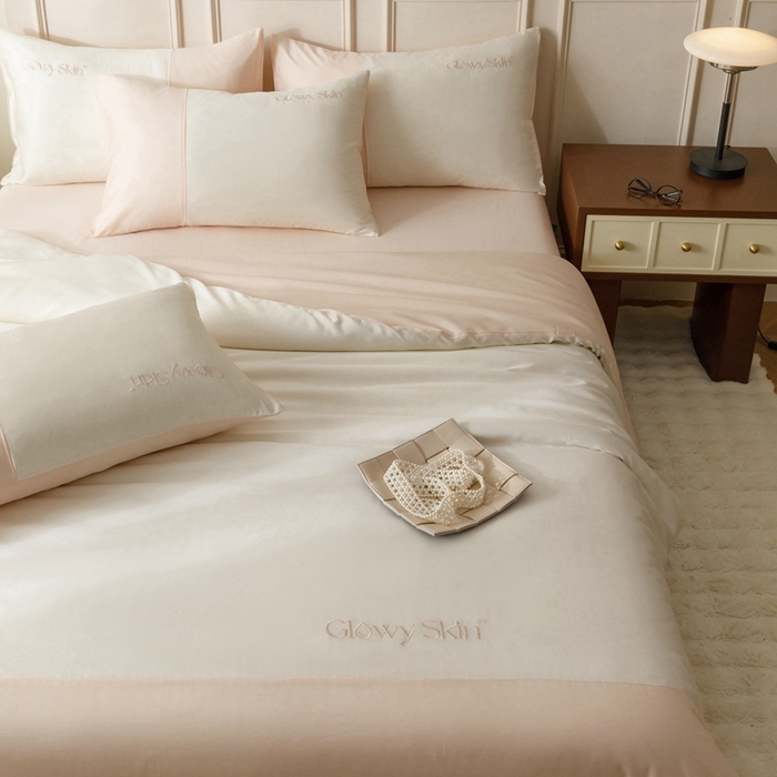 91家纺网 家纺一手货源 找家纺 金奇达2025新款【黛拉】-茧养莱赛尔四件套（标准号全网控价（折后券后）不低于228元） 黛拉-荷塘玉