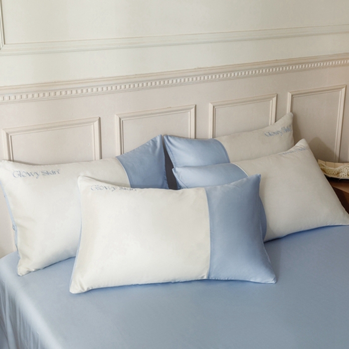 91家纺网 家纺一手货源 找家纺 金奇达2025新款【黛拉】-茧养莱赛尔四件套（标准号全网控价（折后券后）不低于228元） 黛拉-海风蓝