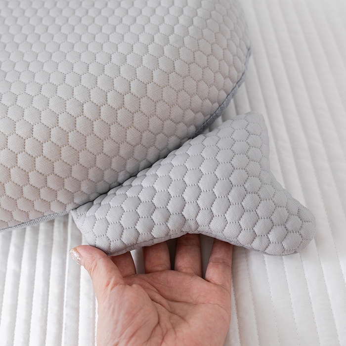 91家纺网 家纺一手货源 找家纺  2025新款慢回弹冰豆凉枕枕头枕芯 鲸鱼冰枕-灰