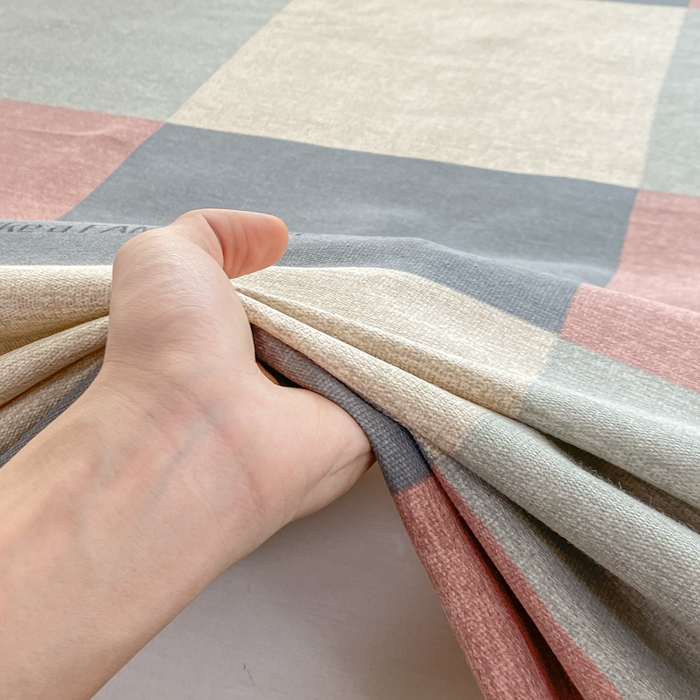 91家纺网 家纺一手货源 找家纺 米柳2025新款原棉老粗布凉席系列 色彩大格