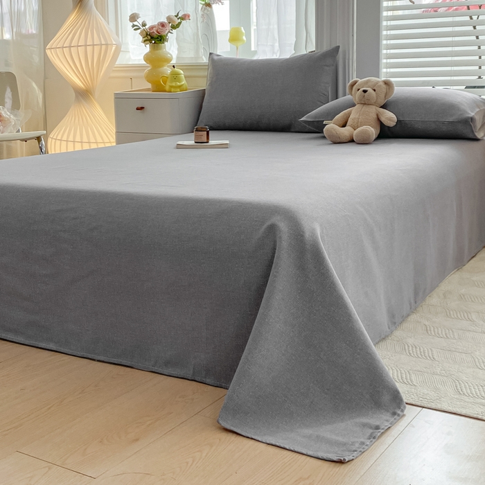 91家纺网 家纺一手货源 找家纺 米柳2025新款原棉老粗布凉席系列 梦境灰