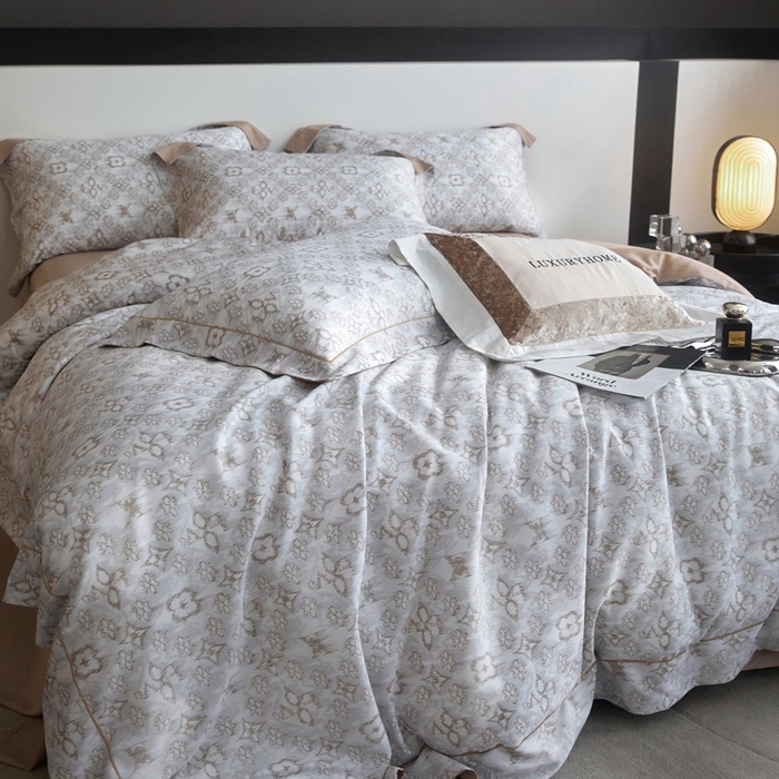 91家纺网 家纺一手货源 找家纺 金奇达2025新款【 巴赫之音】-茧养莱赛尔四件套（标准号全网控价（折后券后）不低于258元） 佩洛斯-奶咖