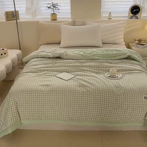 91家纺网 家纺一手货源 找家纺 爱宝被业 2025新款无印风新疆棉花夏被 100%新疆棉花 云舒