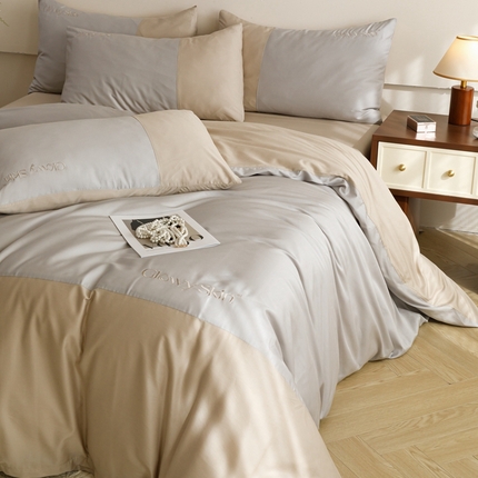 91家纺网 家纺一手货源 找家纺 （总）金奇达2025新款【黛拉】-茧养莱赛尔四件套（标准号全网控价（折后券后）不低于228元）