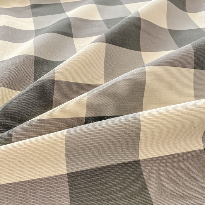 91家纺网 家纺一手货源 找家纺 米柳2025新款原棉老粗布凉席系列 灰白大格