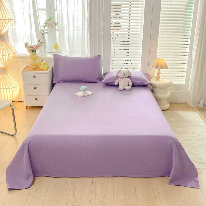 91家纺网 家纺一手货源 找家纺 米柳2025新款原棉老粗布凉席系列 香芋紫