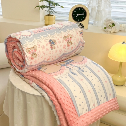 爱宝被业 2025新款豆豆夏被 嘟嘟熊