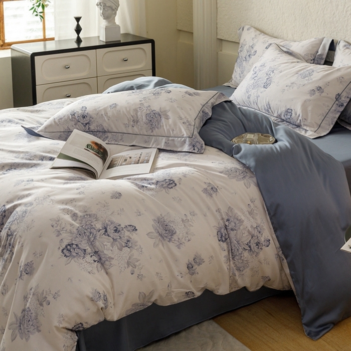 91家纺网 家纺一手货源 找家纺 金奇达2025新款【东方诗意】-轻氧水光莱赛尔（标准号全网控价（折后券后）不低于268） 蓝郁