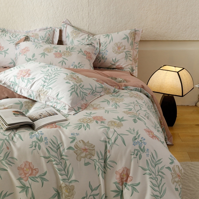 91家纺网 家纺一手货源 找家纺 金奇达2025新款【东方诗意】-轻氧水光莱赛尔（标准号全网控价（折后券后）不低于268） 谢莲花晨