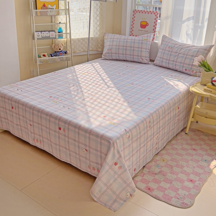 棉生活家纺 2025新款ins全棉小清新系列单品床单 甜果季