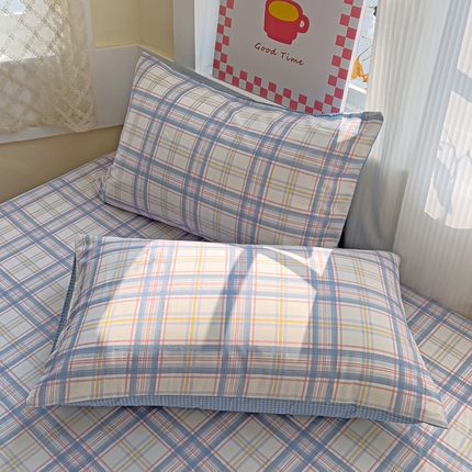 91家纺网 家纺一手货源 找家纺 （总）棉生活家纺 2025新款ins全棉小清新系列单品枕套