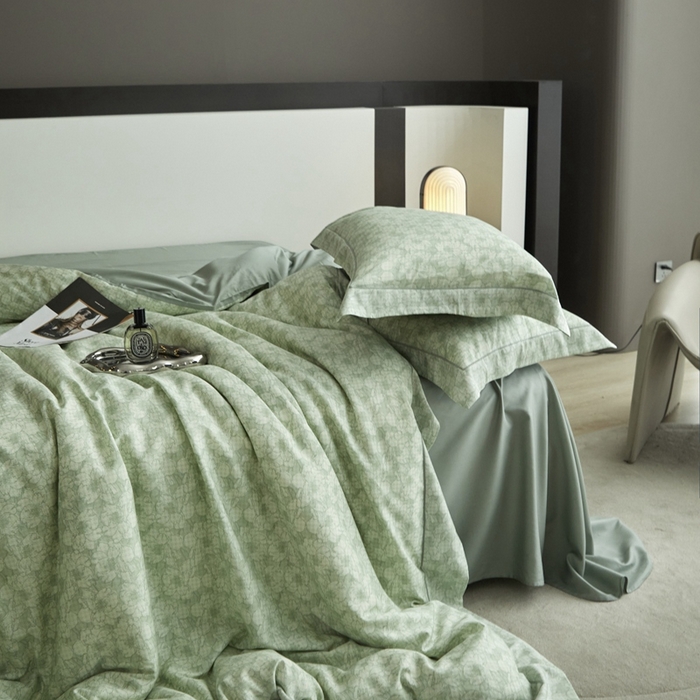 91家纺网 家纺一手货源 找家纺 金奇达2025新款【 巴赫之音】-茧养莱赛尔四件套（标准号全网控价（折后券后）不低于258元） 伊贝尔