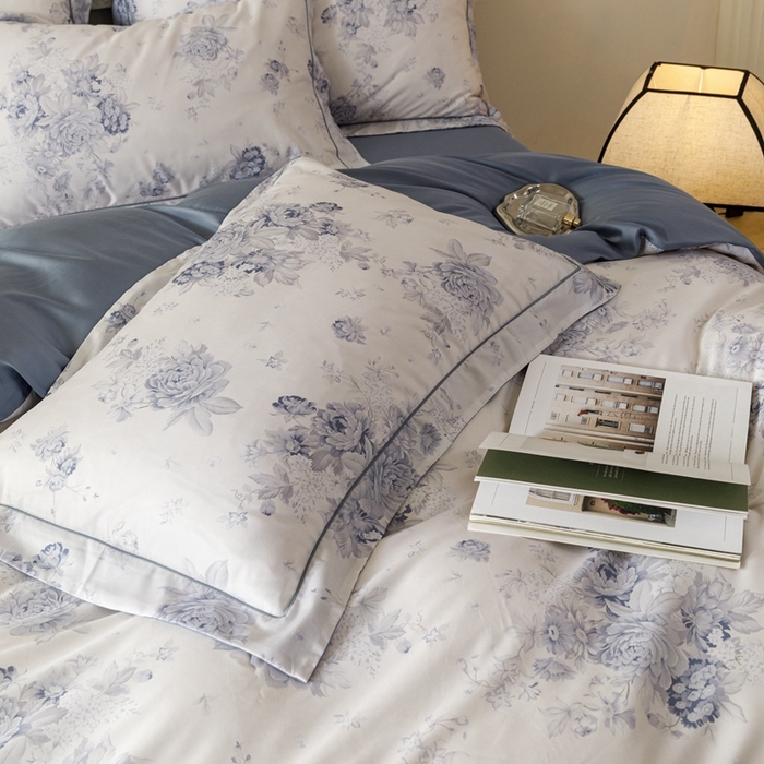 91家纺网 家纺一手货源 找家纺 金奇达2025新款【东方诗意】-轻氧水光莱赛尔（标准号全网控价（折后券后）不低于268） 蓝郁