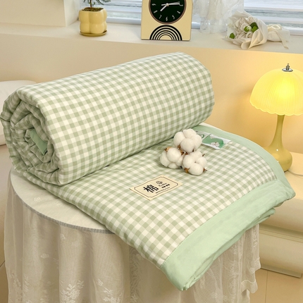 爱宝被业 2025新款无印风新疆棉花夏被 100%新疆棉花 远山