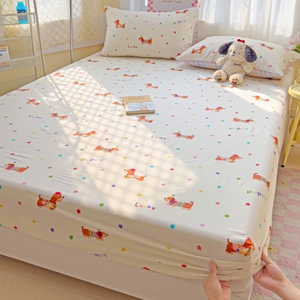 91家纺网 家纺一手货源 找家纺 （总）棉生活家纺 2025新款ins全棉小清新系列单品床笠