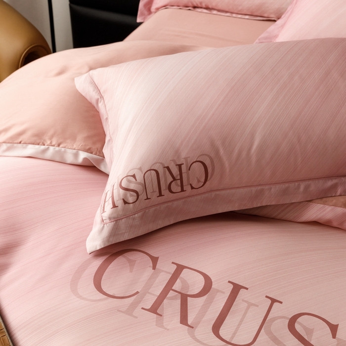 91家纺网 家纺一手货源 找家纺 金奇达2025新款【露娜】-轻氧水光天丝棉四件套（标准号全网控价（折后券后）不低于298元） 露娜-优雅粉