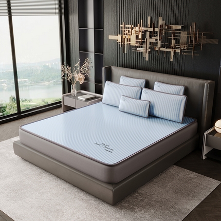 91家纺网 家纺一手货源 找家纺 （总）好眠好梦家纺 2025新款时尚条纹凉席