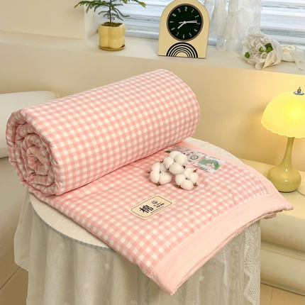 爱宝被业 2025新款无印风新疆棉花夏被 100%新疆棉花 简月