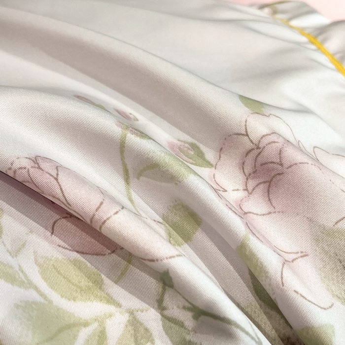 91家纺网 家纺一手货源 找家纺 佳品居 2025新款直播水洗天丝夏被冰丝夏凉被空调被四件套 悦色粉