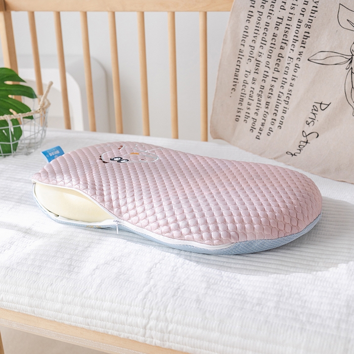 91家纺网 家纺一手货源 找家纺  2025新款慢回弹冰豆凉枕枕头枕芯 豌豆冰枕 粉