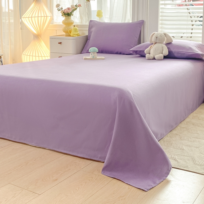 91家纺网 家纺一手货源 找家纺 米柳2025新款原棉老粗布凉席系列 香芋紫