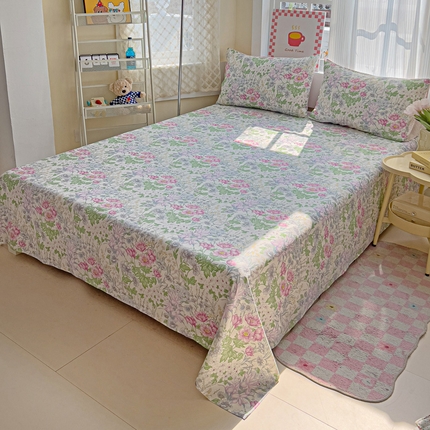 棉生活家纺 2025新款ins全棉小清新系列单品床单 丝丝花香